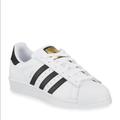 Adidas Shoes | Adidas Superstar White Shoes | Color: Black/White | Size: 7.5