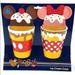 Disney Dining | Disney Mickey Minnie Snack Icon Ice Cream Cups Set | Color: Blue/Red | Size: 4-1/2"H X 4"W