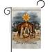Breeze Decor Birth of Jesus 2-Sided Polyester 18.5 x 13 in. Garden flag in Gray | 18.5 H x 13 W in | Wayfair BD-NT-G-114238-IP-BO-D-US20-BD