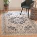 Gray/White 79 x 0.45 in Indoor Area Rug - Bungalow Rose Oriental Ivory/Gray Area Rug | 79 W x 0.45 D in | Wayfair C158C0D0982D45D3A2B6EDC114F640EA
