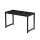 Millhouse Computer Desk Office Study Desk Computer PC Laptop Table Workstation Dining Gaming Table Home Office Study (Blk-Black)