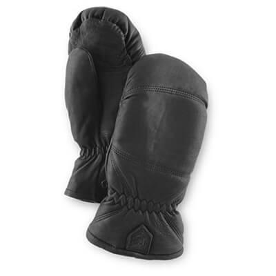 Hestra - Leather Box Mitt - Handschuhe Gr 4 schwarz/grau