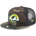 Men's New Era Camo Los Angeles Rams Woodland 9FIFTY Snapback Hat
