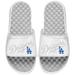 Men's ISlide White Los Angeles Dodgers Tonal Pop Slide Sandals