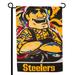 Pittsburgh Steelers Double-Sided Justin Patten Garden Flag