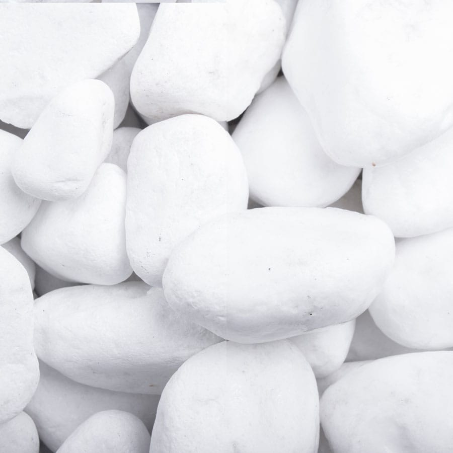 Ziersplitt Schneeweiß getrommelt, 1000 kg (Bigbag), 25-40 mm Image