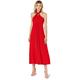 Amazon-Marke: TRUTH & FABLE Damen Maxi A-Linien-Kleid, Rot (klassisches Rot)., 38 (Herstellergröße: M)