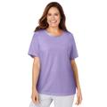 Plus Size Women's Sleep Tee by Dreams & Co. in Soft Iris (Size L) Pajama Top