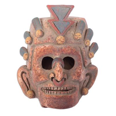 'Pre-Hispanic Mictlantecuhtli Ceramic Ocarina Flute'