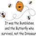 Zoomie Kids Bumblebee Butterfly Quote Cartoon Wall Decal Vinyl in Orange/Black | 16 H x 16 W in | Wayfair CF2FB443142148BFA9CC824BB0BB20D0