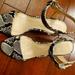 Nine West Shoes | Beautiful Nine West Animal Print Sandal | Color: Gray/White | Size: 8