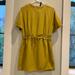 Zara Dresses | Elegant Zara Mini Dress Mustard Color Size Xs | Color: Yellow | Size: Xs