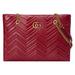 Gucci Bags | Gucci Gg Marmont Matelass Leather Shoulder Bag New With Dustbag | Color: Gold/Red | Size: 10.75" X 15" X 12.25" Strap Drop 12"