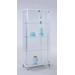 Rectangular Glass Curio w/ Bent Glass Back - Chintaly 6639-CUR