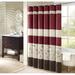 Red Barrel Studio® Raheem Faux Silk Embroidered Floral Shower Curtain Polyester in Red/Gray/Brown | 72 H x 72 W in | Wayfair