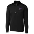 Men's Cutter & Buck Black Buffalo Bills Traverse Quarter-Zip Pullover Jacket