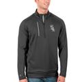 Men's Antigua Gray Chicago White Sox Generation Quarter-Zip Pullover Jacket