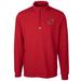 Men's Cutter & Buck Cardinal Arizona Cardinals Traverse Quarter-Zip Pullover Jacket