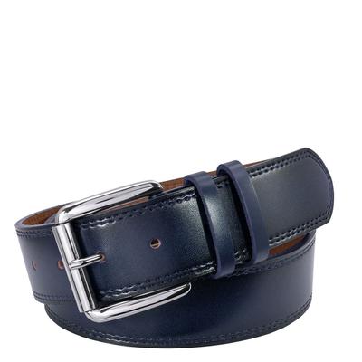 Stacy Adams Men's Dylan 40mm Casual Belt Navy 38 Leather