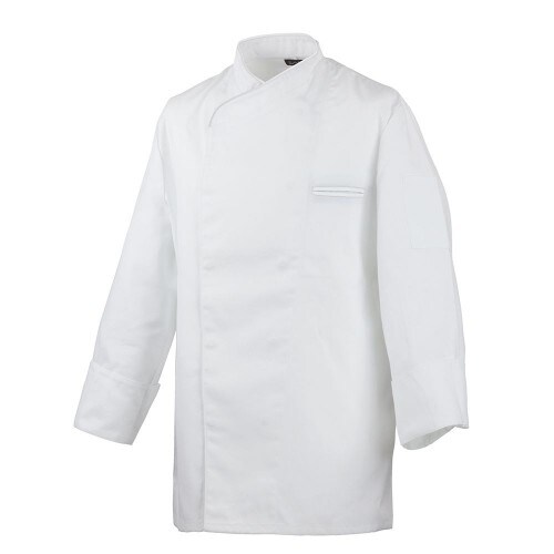 Exner 216 - Kochjacke langarm, mit Druckknöpfen : weiß 100% Baumwolle 230 g/m² (15) M Image