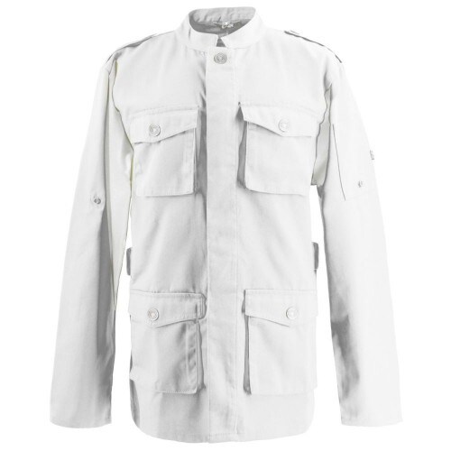 Exner 226 - Kochjacke Parkastyle, langarm, Druckknöpfe : weiß 65% Polyester 35%Baumwolle 220 g/m² XL Image