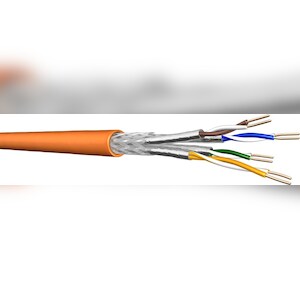 100 Mtr. Draka Comteq (DNT) TN-7000-1 Kat.7 orange 60064580-Cca-Ri100 Image