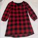 Madewell Dresses | Black And Red Checkered Long Sleeve Madewell Dress | Color: Black/Red | Size: S