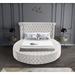 Wildon Home® Dorgan Tufted Low Profile Storage Platform Bed Upholstered/Velvet in Brown | 55 H x 110 W x 100.5 D in | Wayfair
