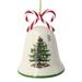 Spode Christmas Tree Candy Cane Bell Ornament | 5 H x 4.25 W x 3 D in | Wayfair 092764056850