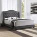 Lark Manor™ Maratea Tufted Low Profile Standard Bed Upholstered/Polyester | 56.25 H x 82.25 W x 86.25 D in | Wayfair