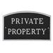 Red Barrel Studio® Private Property Statement Garden Plaque Metal | 10 H x 15 W x 0.25 D in | Wayfair B899E9D8D57646888ED9751E21D9FE4C