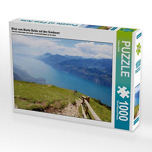 Puzzle CALVENDO Puzzle Blick vom Monte Baldo auf den Gardasee - 1000 Teile Foto-Puzzle glückliche Stunden Kinder
