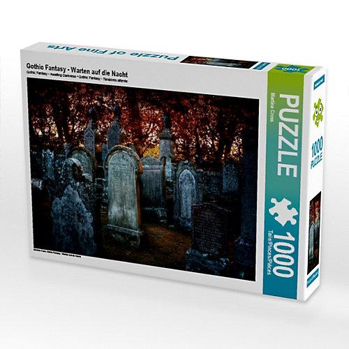 Puzzle CALVENDO Puzzle Gothic Fantasy - Warten auf die Nacht - 1000 Teile Foto-Puzzle glückliche Stunden Kinder