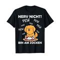 Gamer Spruch Gaming Hund Gaming Headset Gamer Nerd T-Shirt