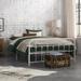 Sand & Stable™ Thatcham Platform Bed Metal in White | 46.1 H x 56.6 W x 78.4 D in | Wayfair 9BD251B3B45A420E87AFF4655846C3FF