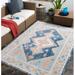 Blue/Navy 63 x 0.2 in Area Rug - Langley Street® Enciso Oriental Navy Indoor/Outdoor Use Area Rug Polyester | 63 W x 0.2 D in | Wayfair