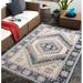 Blue/Navy 94 x 0.2 in Area Rug - Langley Street® Enciso Oriental Navy Indoor/Outdoor Use Area Rug Polyester | 94 W x 0.2 D in | Wayfair