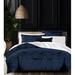 The Tailor's Bed Glamour Velvet Coverlet Set Polyester/Polyfill/Microfiber in Blue/Navy | Super King Coverlet + 2 Shams | Wayfair CPP-GLA-NV-CV-SK