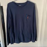 Polo By Ralph Lauren Tops | Indigo Polo Ralph Lauren Long Sleeve T-Shirt | Color: Blue | Size: M