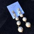 Kate Spade Jewelry | Kate Spade Girls In Pearls Long Pearl Earrings | Color: Gold | Size: Os