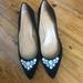 J. Crew Shoes | J Crew Esme Jeweled Kitten Heels Black Suede - 11 | Color: Black/Silver | Size: 11
