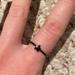 Free People Jewelry | Free People Thin Black Star Ring | Color: Black | Size: Os