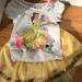 Disney Matching Sets | Girls Belle Shirt And Matching Tutu Skirt | Color: White/Yellow | Size: 5g