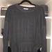 Zara Sweaters | Dark Grey Ruffled Sweater | Color: Black/Gray | Size: L