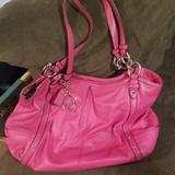 Coach Bags | Coach Alexandra Pink Chain Leather Purse | Color: Pink | Size: Os