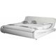 Design Ameublement - Lit Double pour Matelas Lit Adulte 135x190cm Couleur Blanc Matériaux bois et