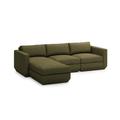 Gray Sectional - Gus* Modern Podium Modular 4 PC Sectional Polyester | 31 H x 102 W x 76 D in | Wayfair KSMOPOX4SE-COPTER-LF