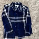 Burberry Shirts & Tops | Burberry Long Sleeved Shirt Kids Toddler Plaid | Color: Black/White | Size: Various