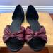 Anthropologie Shoes | Anthropologie All Black Sandal Flats Size 39 | Color: Purple | Size: 39