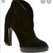 Burberry Shoes | Burberry Runway Nadie Fringe Black Booties | Color: Black | Size: 8